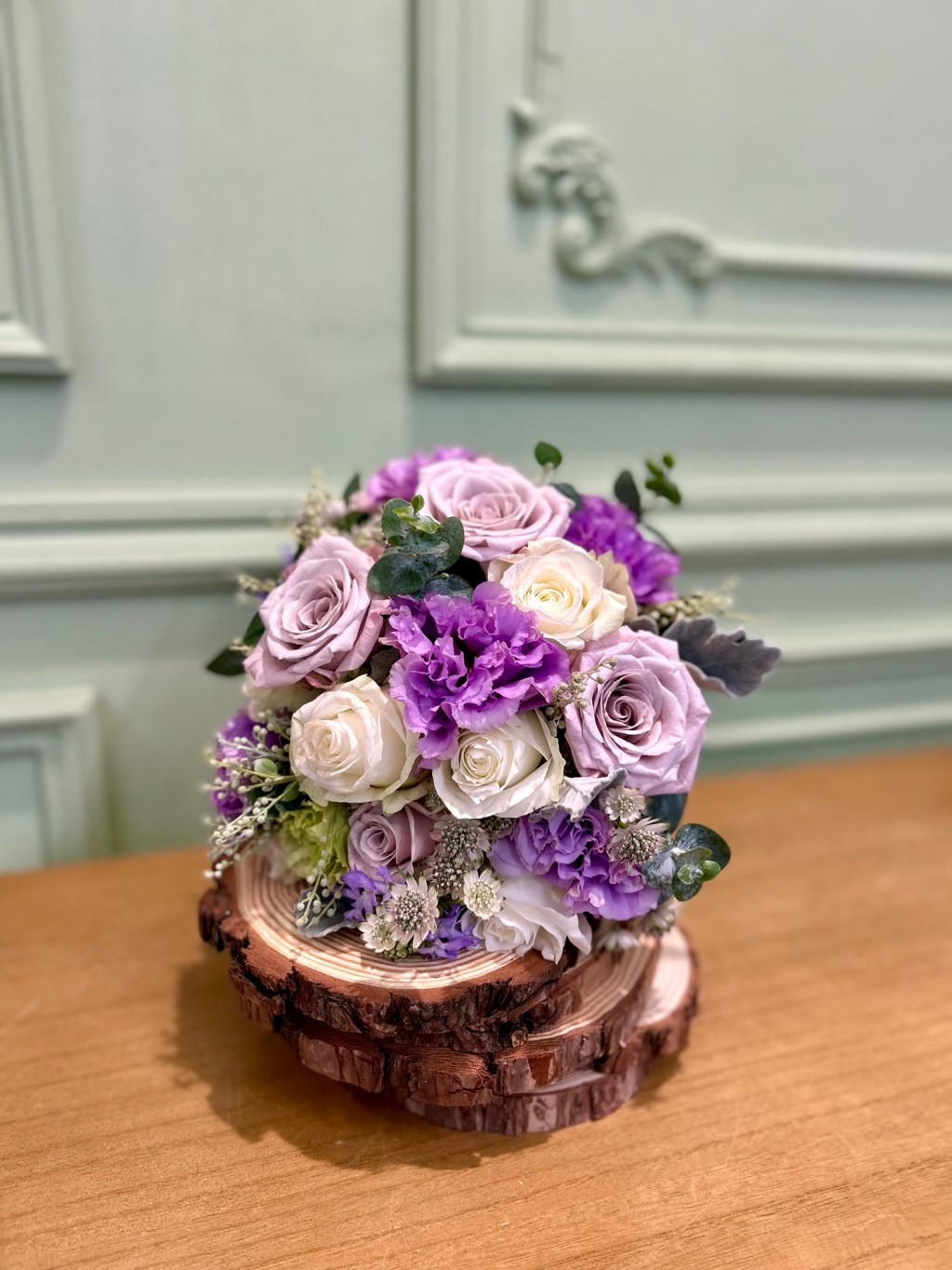 夢想在城堡舉行婚禮—自然輕盈的法式新娘花球